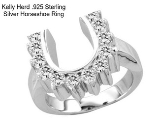 Kelly Herd .925 Sterling Silver Horseshoe Ring