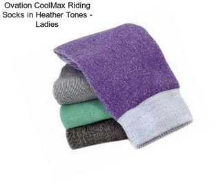 Ovation CoolMax Riding Socks in Heather Tones - Ladies