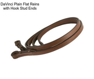 DaVinci Plain Flat Reins with Hook Stud Ends