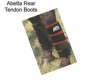 Abetta Rear Tendon Boots