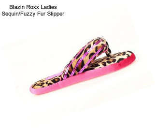 Blazin Roxx Ladies Sequin/Fuzzy Fur Slipper