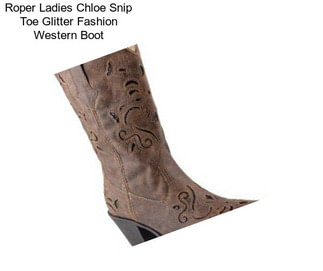 Roper Ladies Chloe Snip Toe Glitter Fashion Western Boot