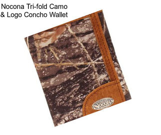 Nocona Tri-fold Camo & Logo Concho Wallet