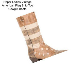 Roper Ladies Vintage American Flag Snip Toe Cowgirl Boots