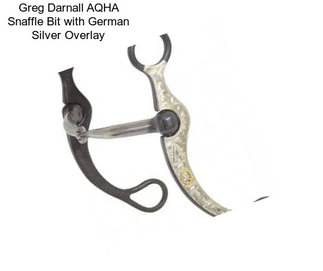 Greg Darnall AQHA Snaffle Bit with German Silver Overlay