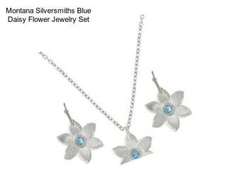 Montana Silversmiths Blue Daisy Flower Jewelry Set