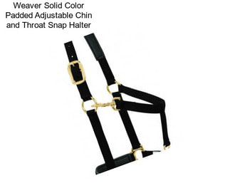 Weaver Solid Color Padded Adjustable Chin and Throat Snap Halter