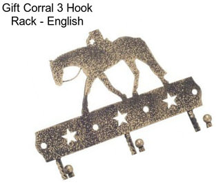 Gift Corral 3 Hook Rack - English