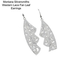 Montana Silversmiths Western Lace Fan Leaf Earrings