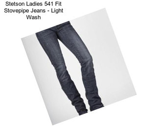 Stetson Ladies 541 Fit Stovepipe Jeans - Light Wash