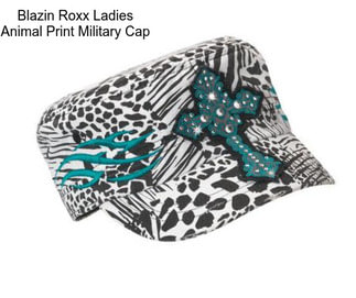 Blazin Roxx Ladies Animal Print Military Cap