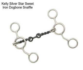 Kelly Silver Star Sweet Iron Dogbone Snaffle