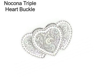 Nocona Triple Heart Buckle