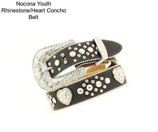 Nocona Youth Rhinestone/Heart Concho Belt