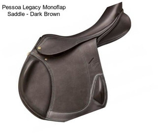 Pessoa Legacy Monoflap Saddle - Dark Brown