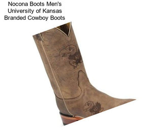 Nocona Boots Men\'s University of Kansas Branded Cowboy Boots