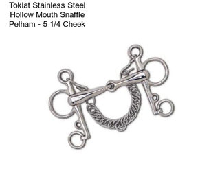 Toklat Stainless Steel Hollow Mouth Snaffle Pelham - 5 1/4\