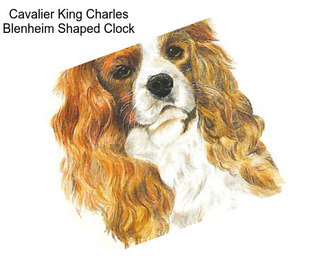 Cavalier King Charles Blenheim Shaped Clock