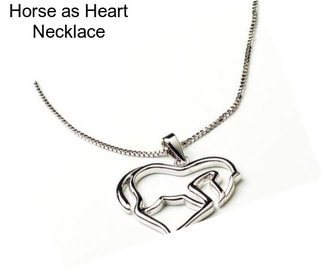 Horse as Heart Necklace