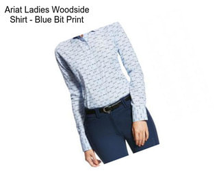 Ariat Ladies Woodside Shirt - Blue Bit Print