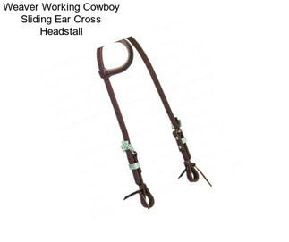 Weaver Working Cowboy Sliding Ear Cross Headstall