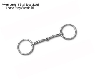 Myler Level 1 Stainless Steel Loose Ring Snaffle Bit