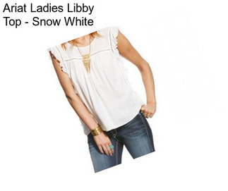 Ariat Ladies Libby Top - Snow White