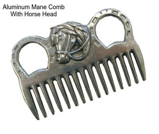 Aluminum Mane Comb With Horse Head