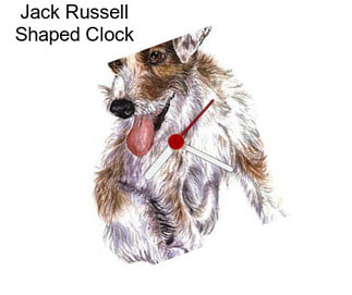 Jack Russell Shaped Clock