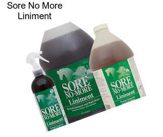 Sore No More Liniment