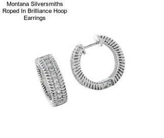 Montana Silversmiths Roped In Brilliance Hoop Earrings