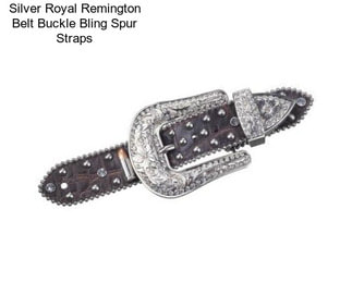 Silver Royal Remington Belt Buckle Bling Spur Straps
