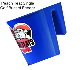 Peach Teat Single Calf Bucket Feeder