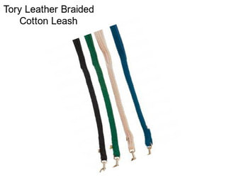 Tory Leather Braided Cotton Leash