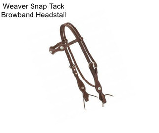 Weaver Snap Tack Browband Headstall