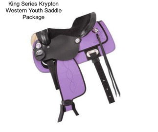 King Series Krypton Western Youth Saddle Package