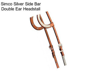 Simco Silver Side Bar Double Ear Headstall