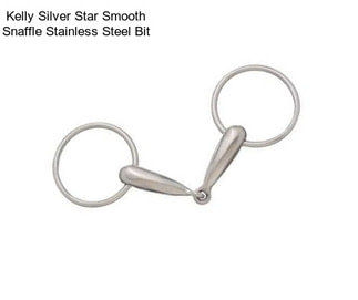 Kelly Silver Star Smooth Snaffle Stainless Steel Bit
