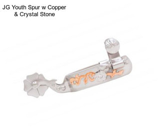 JG Youth Spur w Copper & Crystal Stone