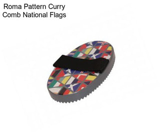 Roma Pattern Curry Comb National Flags