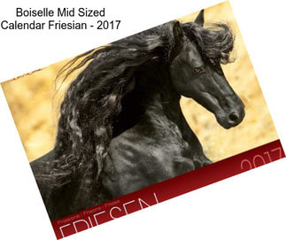 Boiselle Mid Sized Calendar Friesian - 2017