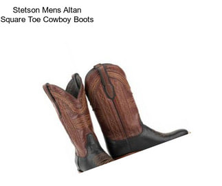 Stetson Mens Altan Square Toe Cowboy Boots
