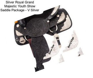 Silver Royal Grand Majestic Youth Show Saddle Package - V Silver