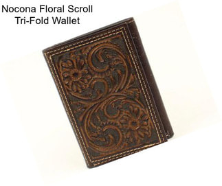 Nocona Floral Scroll Tri-Fold Wallet