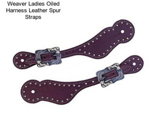 Weaver Ladies Oiled Harness Leather Spur Straps