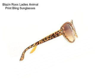 Blazin Roxx Ladies Animal Print Bling Sunglasses