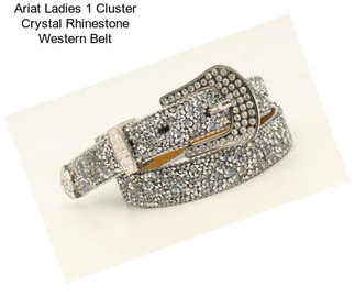 Ariat Ladies 1 Cluster Crystal Rhinestone Western Belt