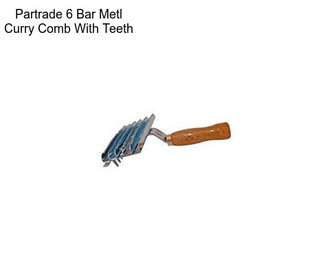 Partrade 6 Bar Metl Curry Comb With Teeth