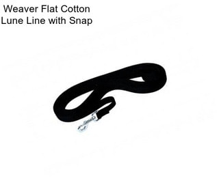 Weaver Flat Cotton Lune Line with Snap