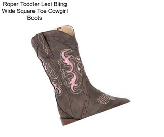 Roper Toddler Lexi Bling Wide Square Toe Cowgirl Boots